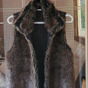 Faux fur vest